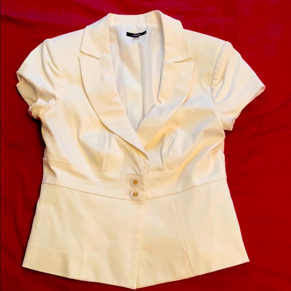 Two blazers/ jackets- one black and one white